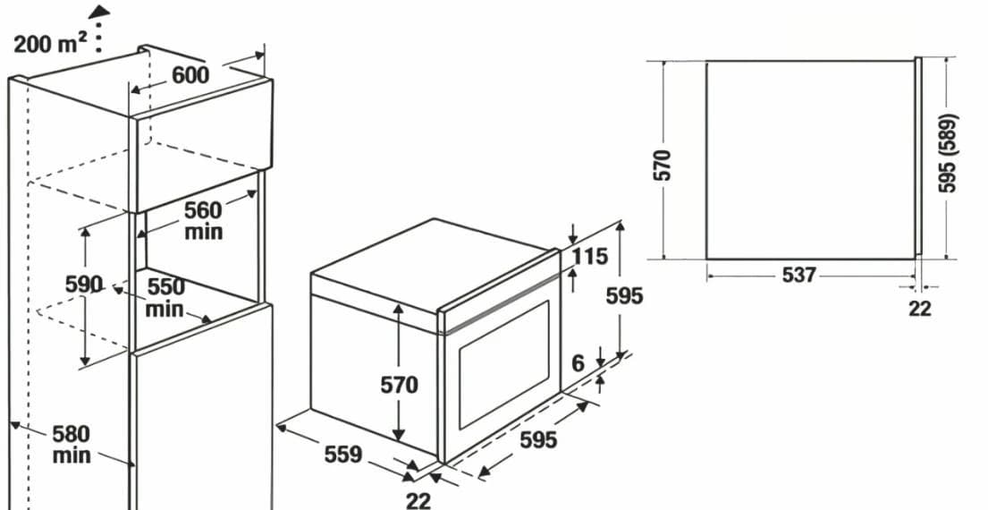 60 cm Built-in Electric Oven product image